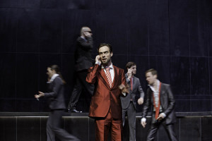 Der Kaufmann von Venedig, Szenenfoto mit Claudia Felix, Rainer Scharenberg, Henning Strübbe, Gabriel Rodriguez und Richard Erben